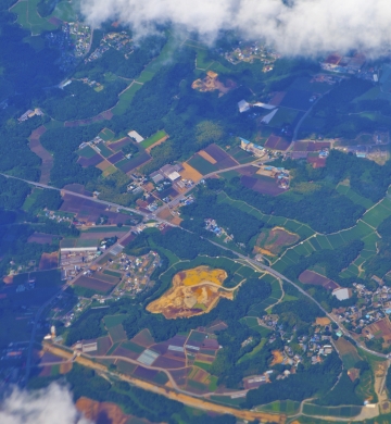 aerial view of community