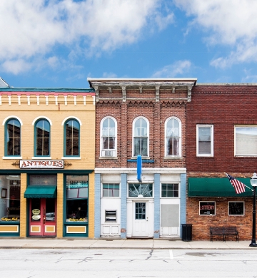 retail space in community shopping center