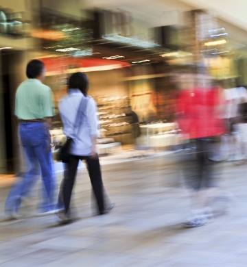 People walking on street