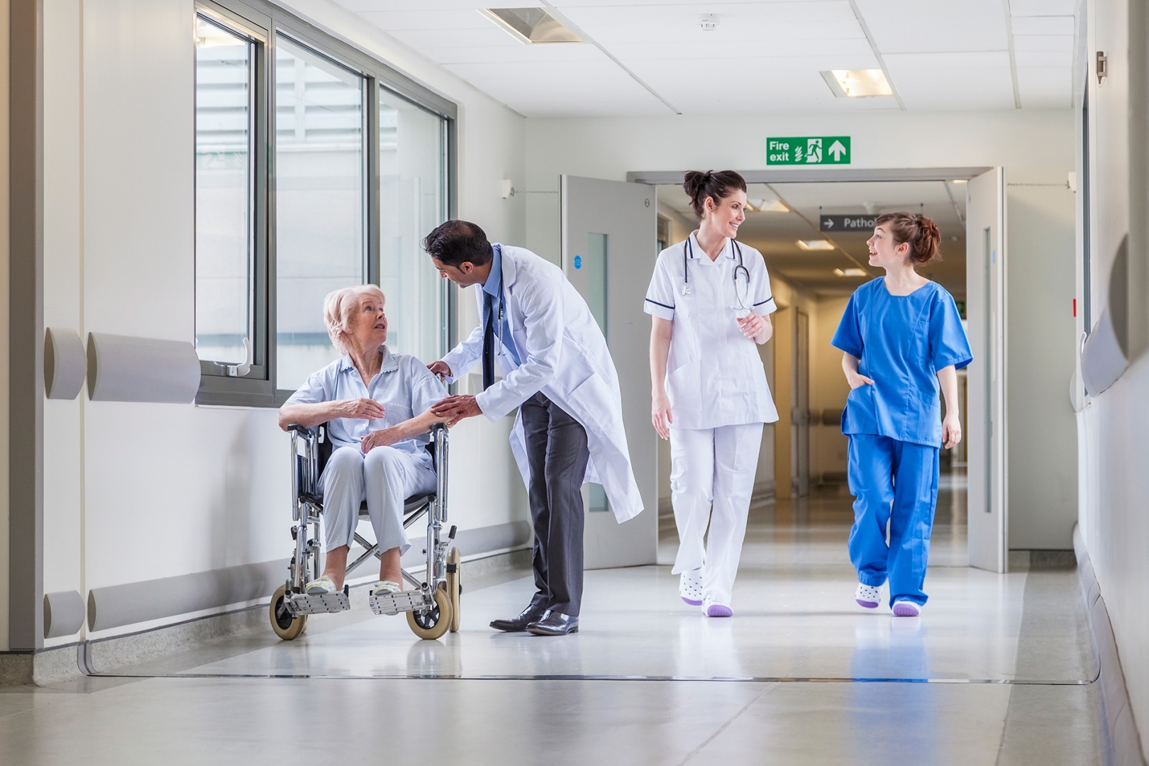 patients at a neighborhood hospital