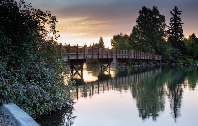Bridge over water