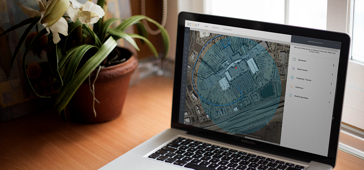 Shopping Center Insights software in Buxton Analytics Platform